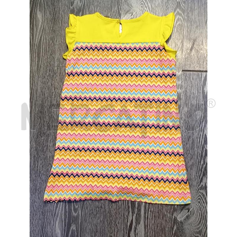 VESTITO BAMBINA A PUNTO GIALLO ZIG ZAG | Mercatino dell'Usato Moncalieri bengasi 2
