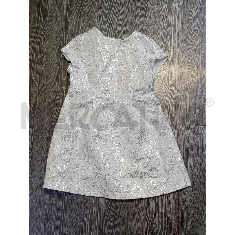VESTITO BAMBINA BENETTON BIANCO LUCIDO | Mercatino dell'Usato Moncalieri bengasi 1