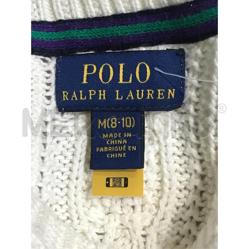 VESTITO BAMBINA POLO RALPH LAUREN BIANCO  | Mercatino dell'Usato Moncalieri bengasi 5