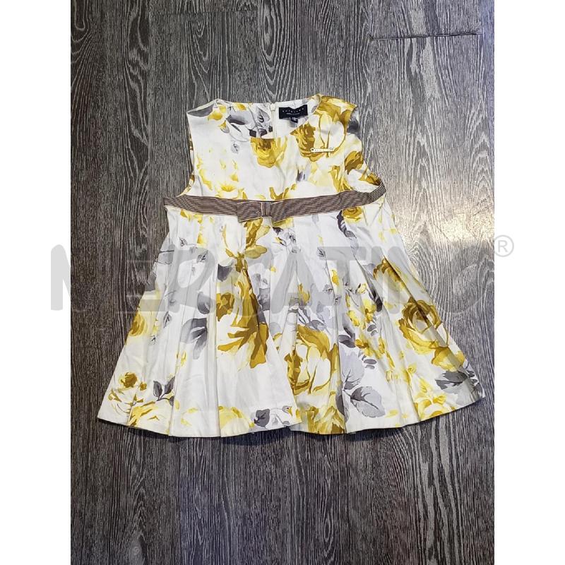 VESTITO BAMBINA TWIN SET BIANCO ROSE GIALLE | Mercatino dell'Usato Moncalieri bengasi 1