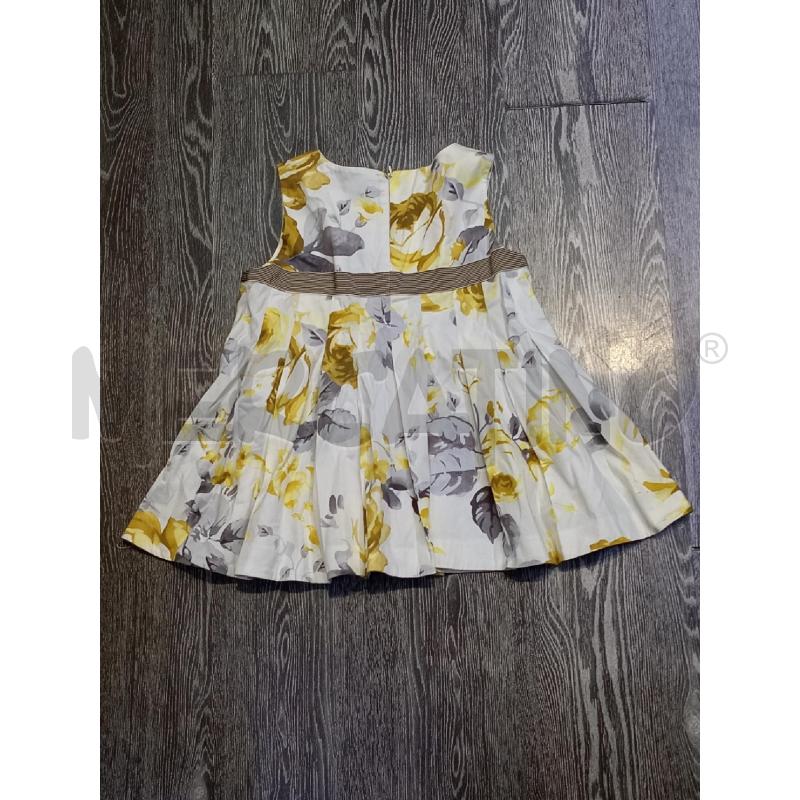 VESTITO BAMBINA TWIN SET BIANCO ROSE GIALLE | Mercatino dell'Usato Moncalieri bengasi 2
