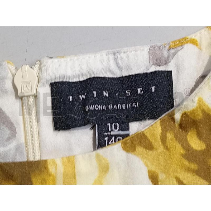 VESTITO BAMBINA TWIN SET BIANCO ROSE GIALLE | Mercatino dell'Usato Moncalieri bengasi 5