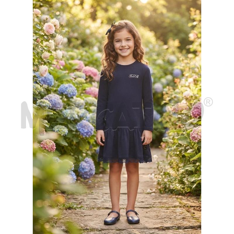 VESTITO BAMBINA TWIN SET BLU MANICA LUNGA | Mercatino dell'Usato Moncalieri bengasi 1