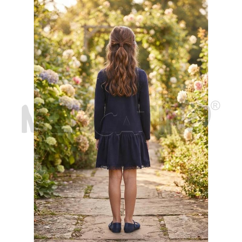VESTITO BAMBINA TWIN SET BLU MANICA LUNGA | Mercatino dell'Usato Moncalieri bengasi 2