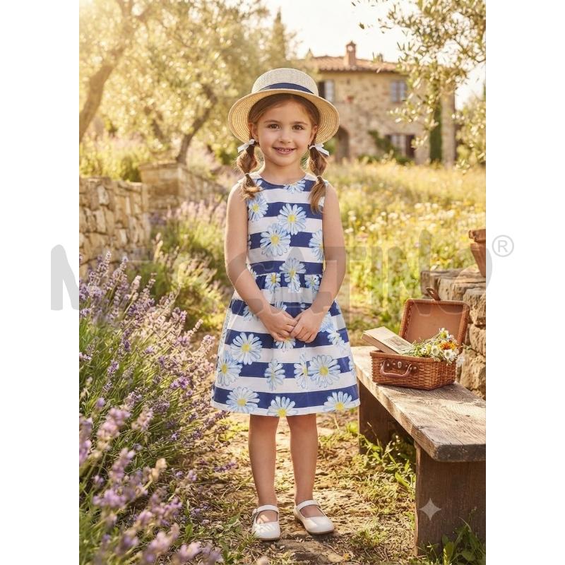 VESTITO BAMBINO BLUKIDS BLU CON MARGHERITE  | Mercatino dell'Usato Moncalieri bengasi 1