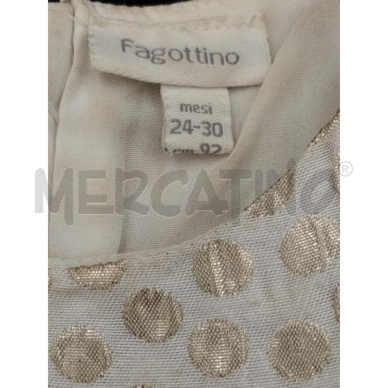 VESTITO BAMBINO FAGOTTINO BIANCO E ORO  | Mercatino dell'Usato Moncalieri bengasi 3