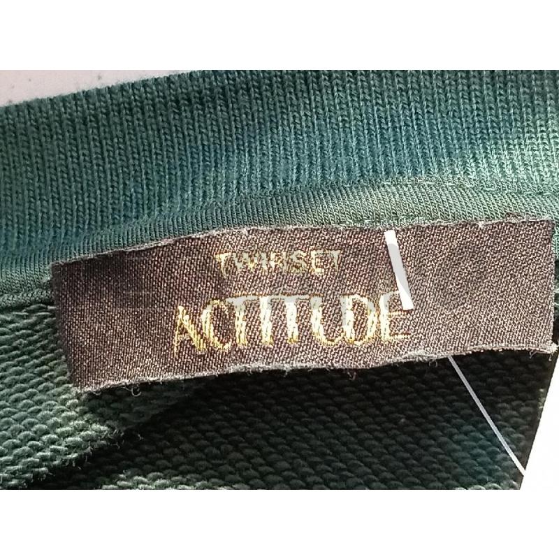 VESTITO DONNA ACTITUDE TWIN SET VERDE CON STAMPA | Mercatino dell'Usato Moncalieri bengasi 5