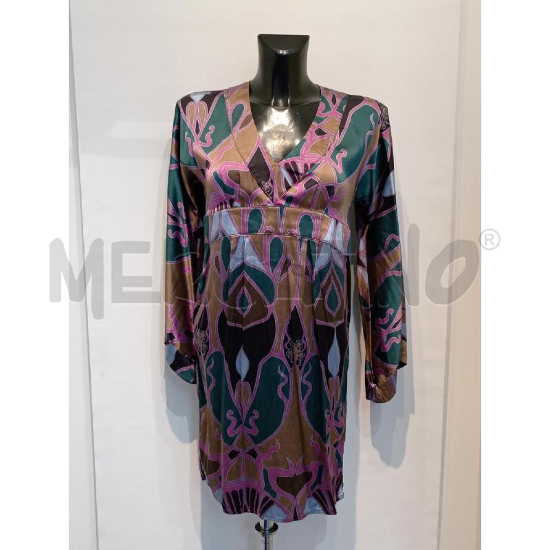 VESTITO DONNA ADELE FATO FANTASIA VERDE SCOLLO V | Mercatino dell'Usato Moncalieri bengasi 1