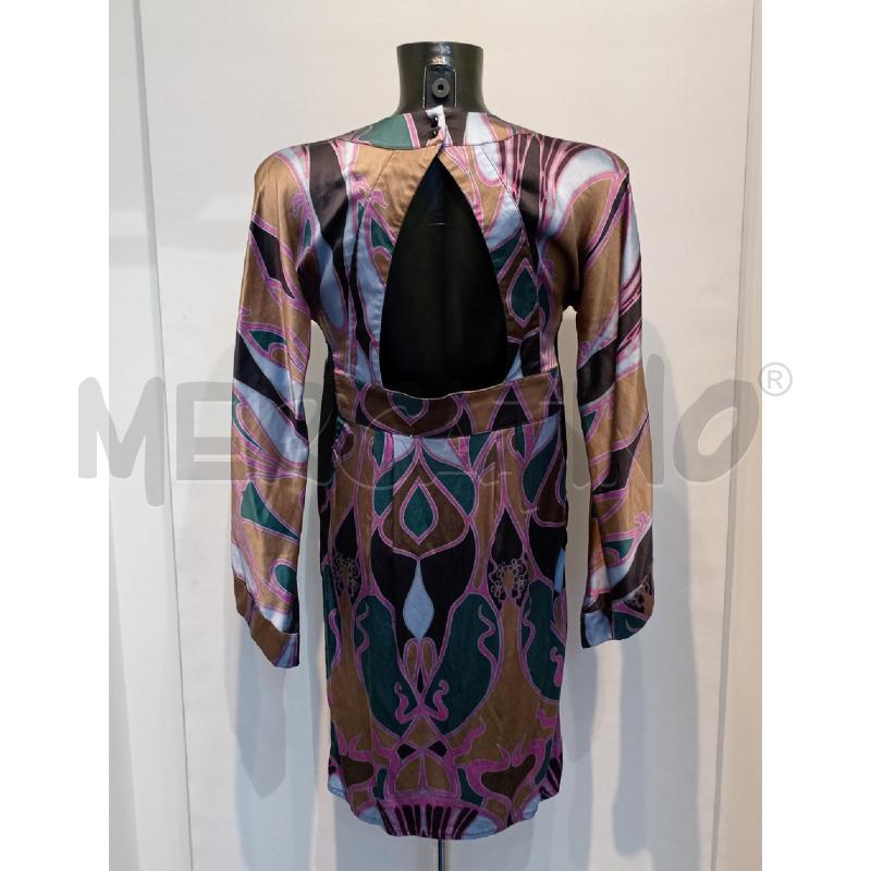 VESTITO DONNA ADELE FATO FANTASIA VERDE SCOLLO V | Mercatino dell'Usato Moncalieri bengasi 2