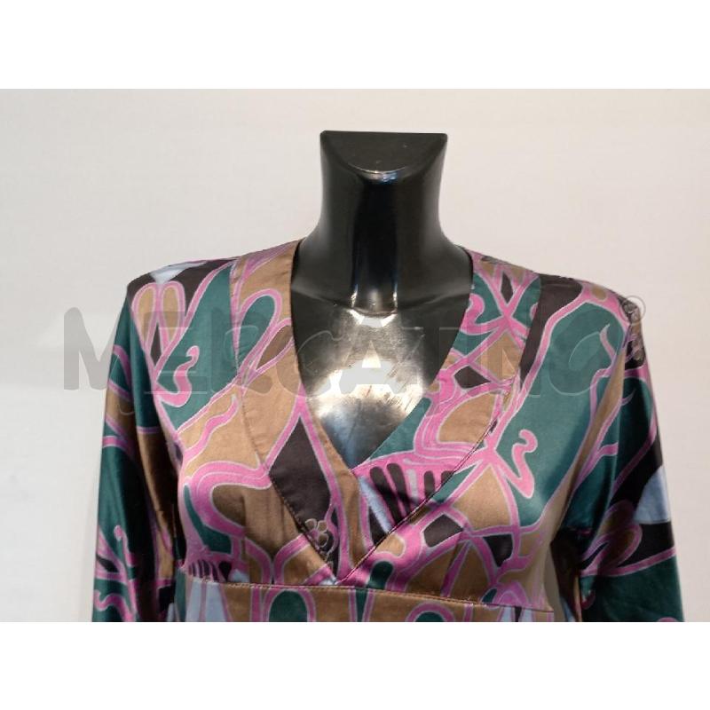 VESTITO DONNA ADELE FATO FANTASIA VERDE SCOLLO V | Mercatino dell'Usato Moncalieri bengasi 3