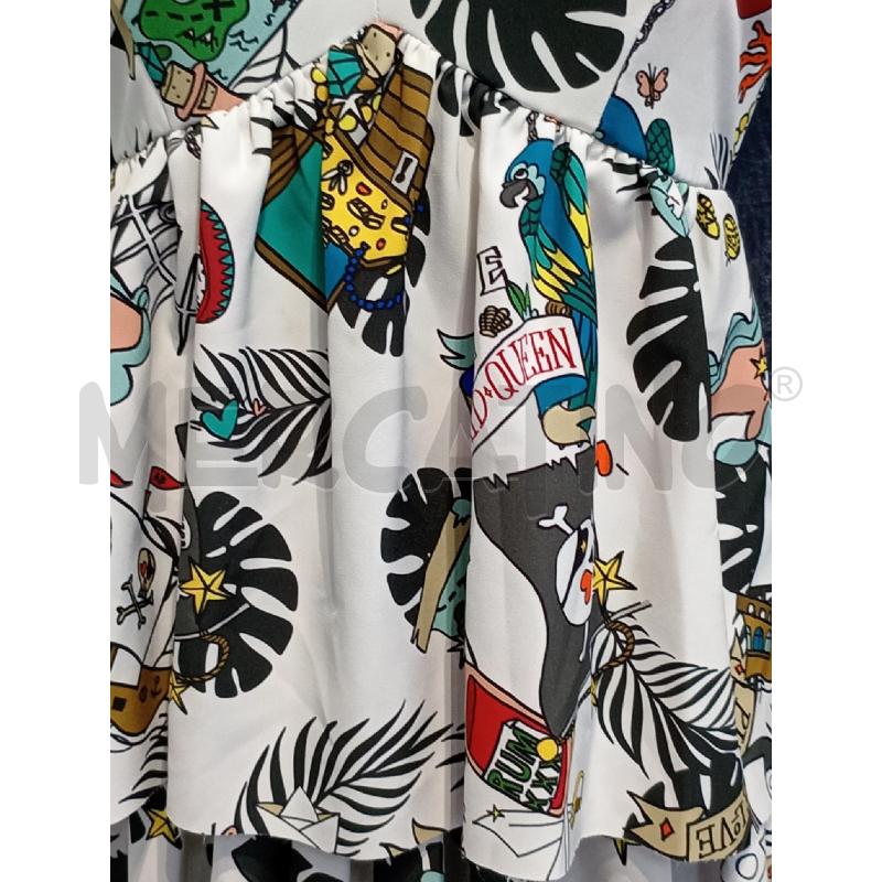 VESTITO DONNA ANIYE BY BIANCO CON DISEGNI PIRATI E BALZE | Mercatino dell'Usato Moncalieri bengasi 4