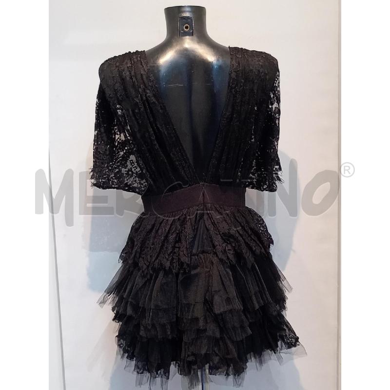 VESTITO DONNA ANIYE BY NERO PIZZO FASCIA ECOPELLE A BALZE | Mercatino dell'Usato Moncalieri bengasi 2