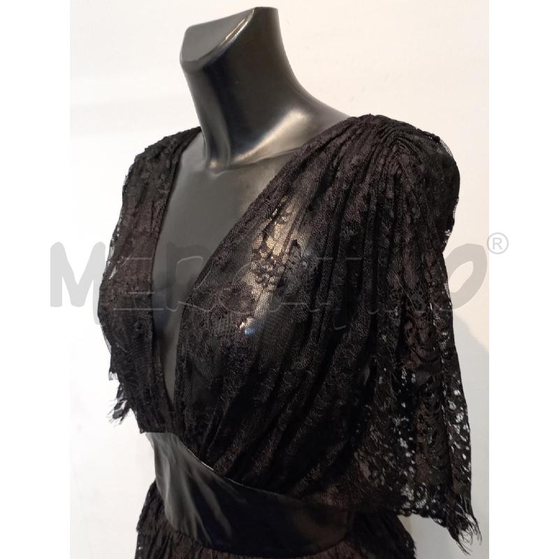 VESTITO DONNA ANIYE BY NERO PIZZO FASCIA ECOPELLE A BALZE | Mercatino dell'Usato Moncalieri bengasi 3
