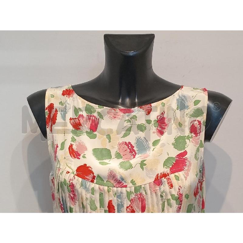VESTITO DONNA ASPESI BEIGE FIORELLINI ROSSI SETA | Mercatino dell'Usato Moncalieri bengasi 3