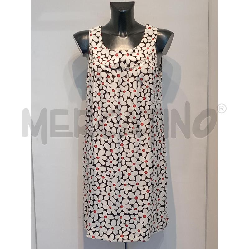 VESTITO DONNA ASPESI BIANCO NERO SETA FIORELLINI | Mercatino dell'Usato Moncalieri bengasi 1