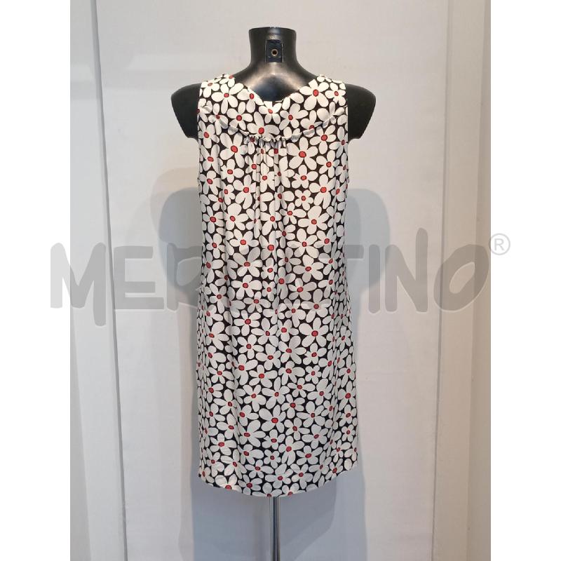 VESTITO DONNA ASPESI BIANCO NERO SETA FIORELLINI | Mercatino dell'Usato Moncalieri bengasi 2