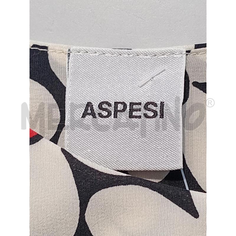 VESTITO DONNA ASPESI BIANCO NERO SETA FIORELLINI | Mercatino dell'Usato Moncalieri bengasi 5