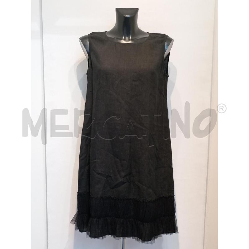 VESTITO DONNA ASPESI NERO CON BORDO TULLE | Mercatino dell'Usato Moncalieri bengasi 1