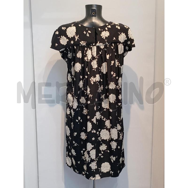 VESTITO DONNA ASPESI SETA NERO CON FIORI BIANCHI | Mercatino dell'Usato Moncalieri bengasi 2