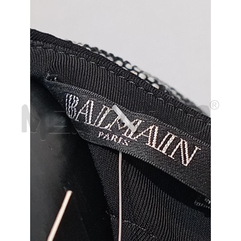 VESTITO DONNA BALMAIN LAVORAZIONE STRASS A ROMBI ARGENTO NERO  | Mercatino dell'Usato Moncalieri bengasi 5