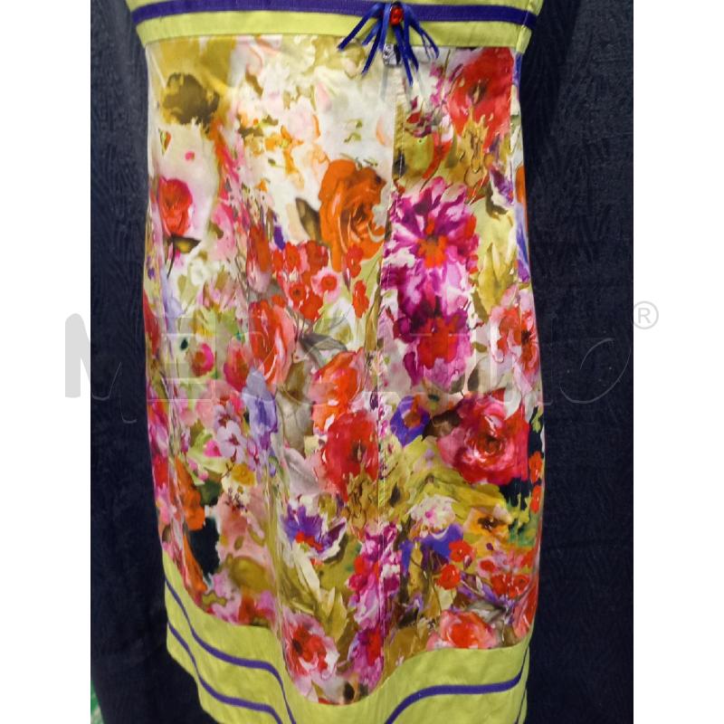 VESTITO DONNA CANNELLA VERDE FIORI ROSSI | Mercatino dell'Usato Moncalieri bengasi 4