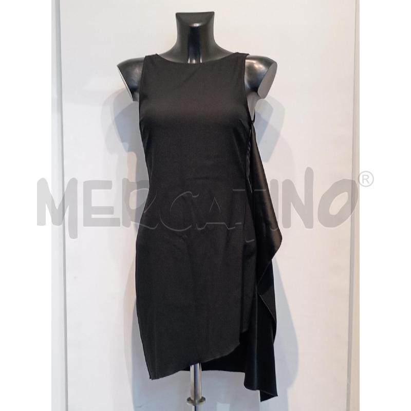 VESTITO DONNA CARLA G NERO DOPPIO TESSUTO SMANICATO | Mercatino dell'Usato Moncalieri bengasi 1
