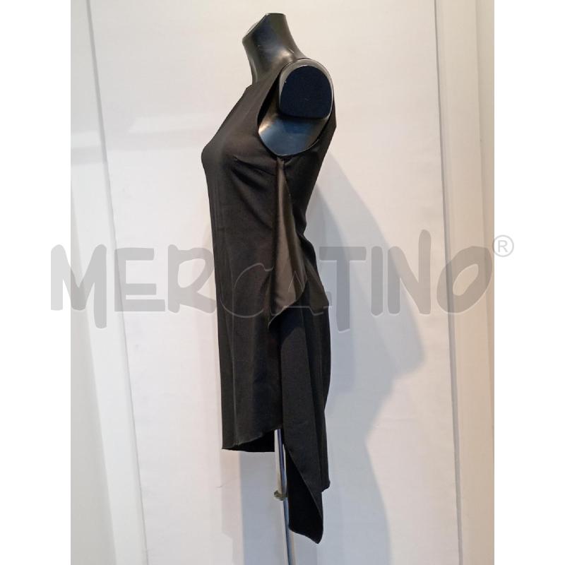 VESTITO DONNA CARLA G NERO DOPPIO TESSUTO SMANICATO | Mercatino dell'Usato Moncalieri bengasi 3