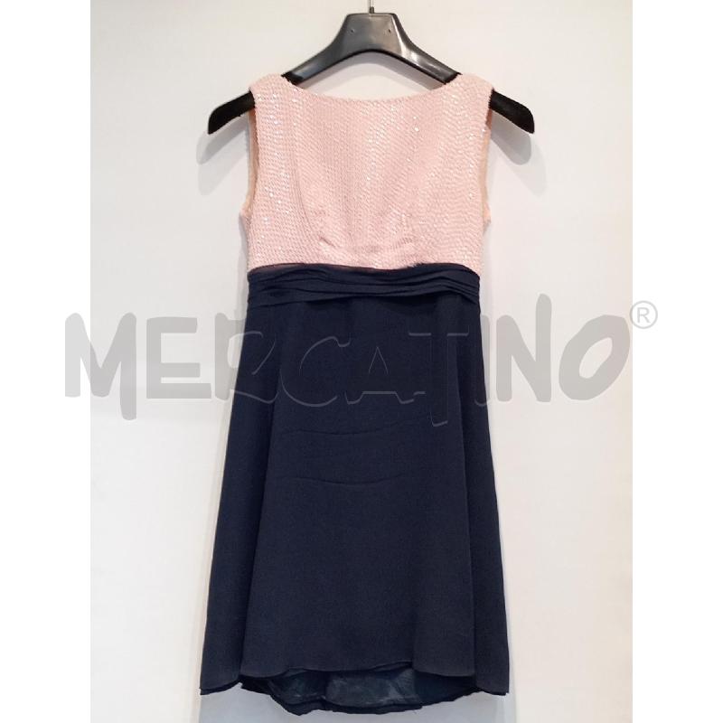 VESTITO DONNA CARLO PIGNATELLI ROSA BLU CON PAILLETTES | Mercatino dell'Usato Moncalieri bengasi 1