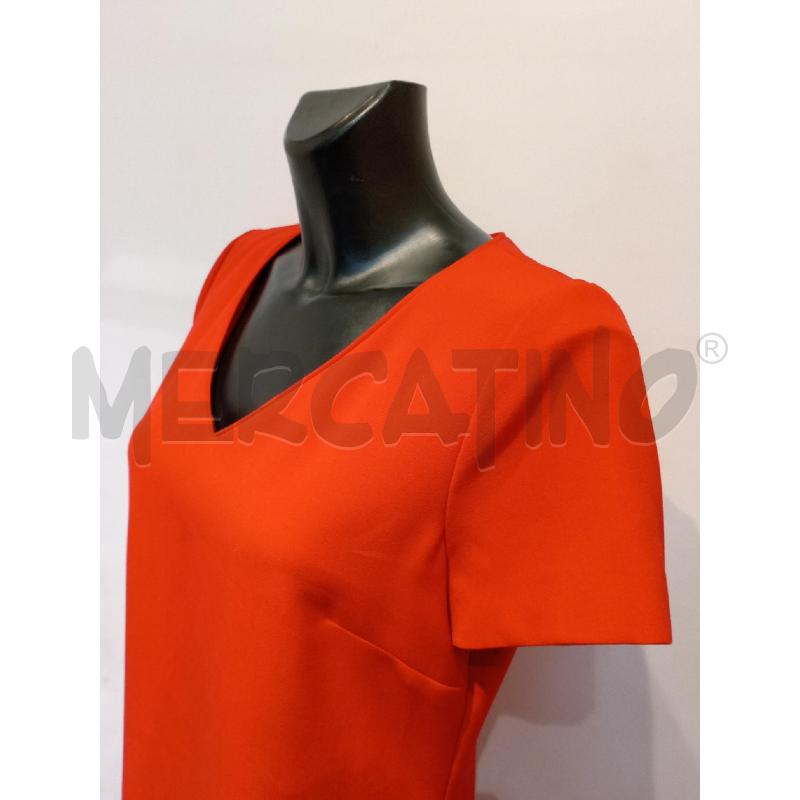 VESTITO DONNA CAROLL ROSSO SCOLLO V MEZZA MANICA | Mercatino dell'Usato Moncalieri bengasi 4