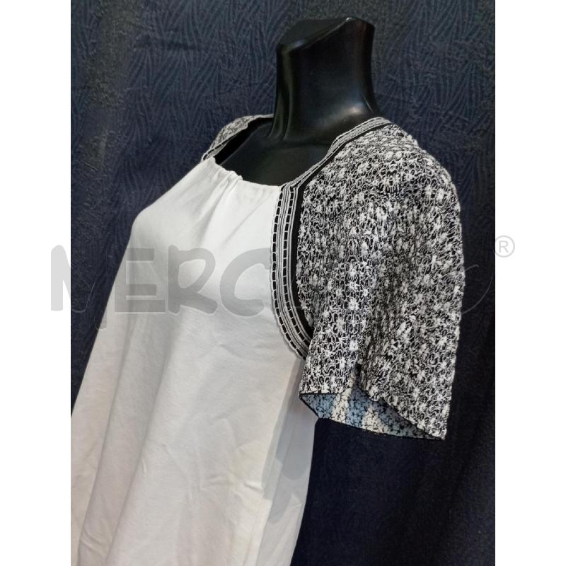 VESTITO DONNA CAVALLI CLASS BIANCO MANICA NERO BIANCO | Mercatino dell'Usato Moncalieri bengasi 4