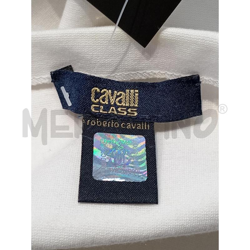 VESTITO DONNA CAVALLI CLASS BIANCO MANICA NERO BIANCO | Mercatino dell'Usato Moncalieri bengasi 5