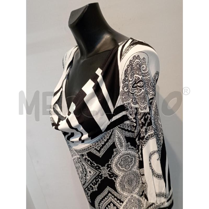 VESTITO DONNA CLASS ROBERTO CAVALLI BIANCO E NERO FANTASIA  | Mercatino dell'Usato Moncalieri bengasi 3