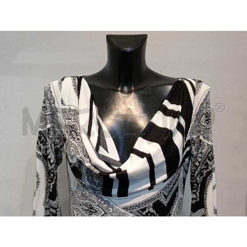 VESTITO DONNA CLASS ROBERTO CAVALLI BIANCO E NERO FANTASIA  | Mercatino dell'Usato Moncalieri bengasi 4