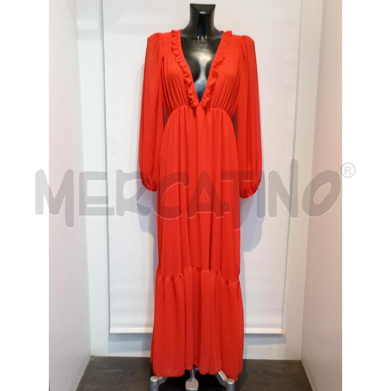 VESTITO DONNA CODE ROSSO LUNGO CON SCOLLO VOILANT | Mercatino dell'Usato Moncalieri bengasi 1