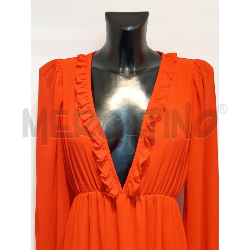 VESTITO DONNA CODE ROSSO LUNGO CON SCOLLO VOILANT | Mercatino dell'Usato Moncalieri bengasi 4