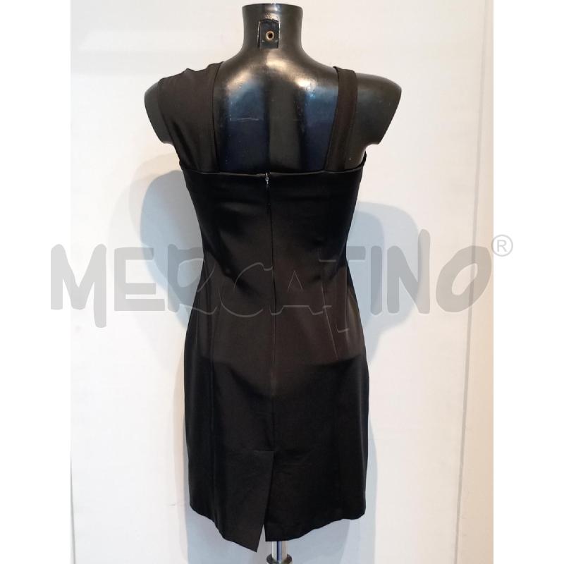 VESTITO DONNA CRISTINA GAVIOLI NERO CON PARTICOLARE DORATO SPALLA | Mercatino dell'Usato Moncalieri bengasi 2