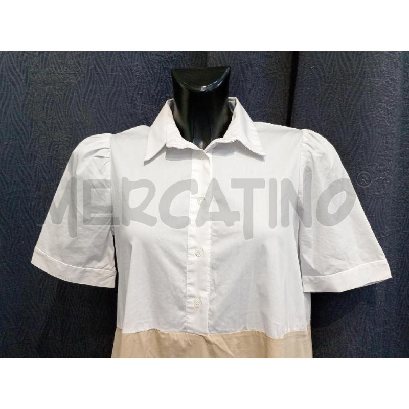 VESTITO DONNA DIXIE  BIANCO BEIGE E NERO  | Mercatino dell'Usato Moncalieri bengasi 4