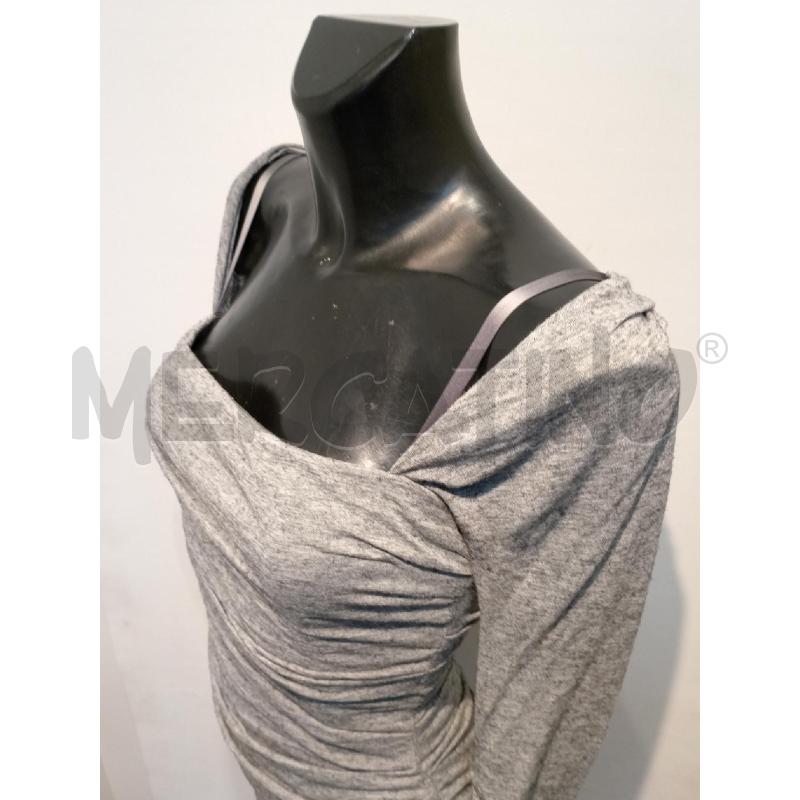 VESTITO DONNA DOLCE & GABBANA GRIGIO TUBINO ARRICCIATO | Mercatino dell'Usato Moncalieri bengasi 3