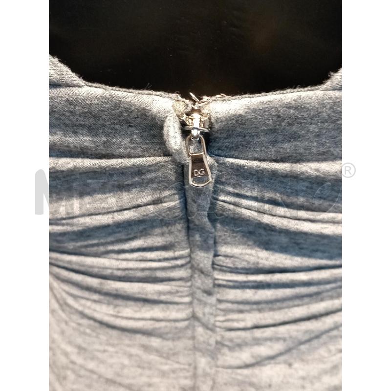 VESTITO DONNA DOLCE & GABBANA GRIGIO TUBINO ARRICCIATO | Mercatino dell'Usato Moncalieri bengasi 4