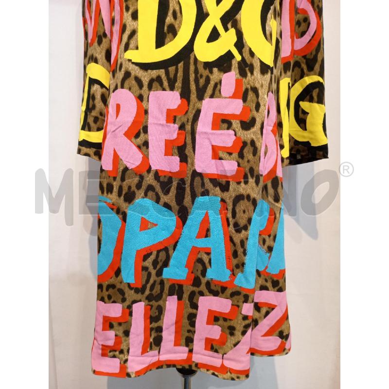 VESTITO DONNA DOLCE & GABBANA LEOPARDATO CON SCRITTE | Mercatino dell'Usato Moncalieri bengasi 4
