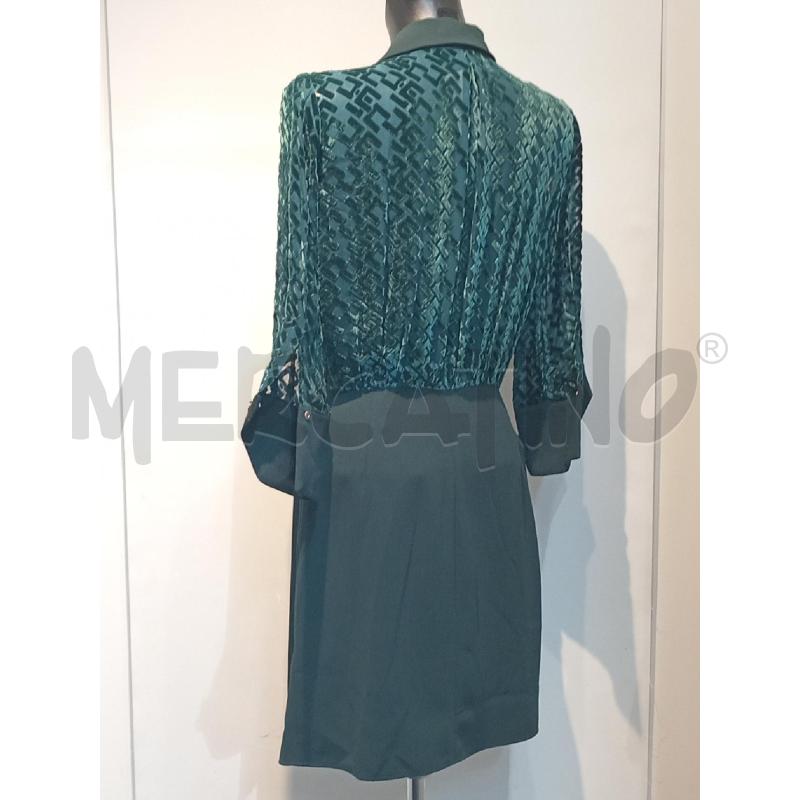 VESTITO DONNA ELISABETTA FRANCHI VERDE DOPPIO TESSUTO | Mercatino dell'Usato Moncalieri bengasi 4
