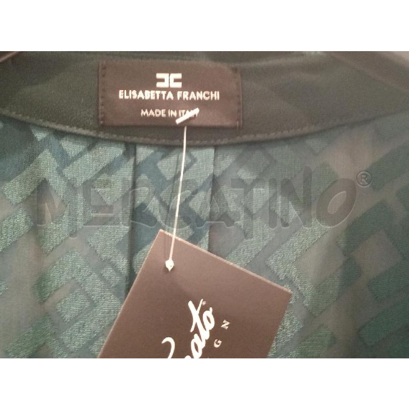 VESTITO DONNA ELISABETTA FRANCHI VERDE DOPPIO TESSUTO | Mercatino dell'Usato Moncalieri bengasi 5