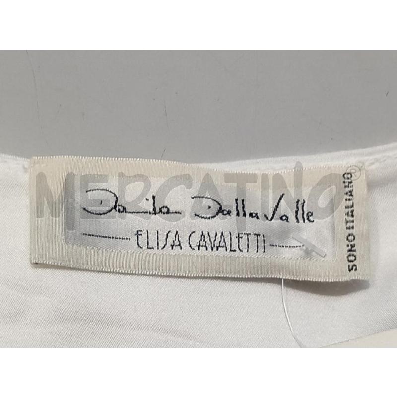 VESTITO DONNA ELISA CAVALLETTI BIANCA INSERTO PAILLETTES | Mercatino dell'Usato Moncalieri bengasi 5