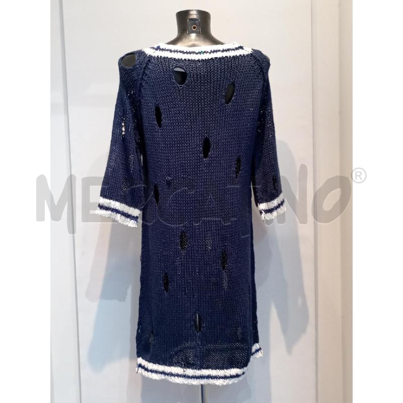 VESTITO DONNA ELISA CAVALLETTI BLU INSERTO PERLINE | Mercatino dell'Usato Moncalieri bengasi 2