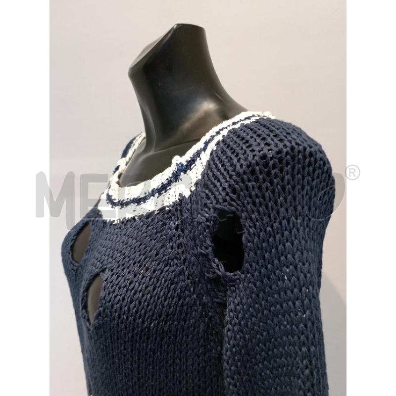 VESTITO DONNA ELISA CAVALLETTI BLU INSERTO PERLINE | Mercatino dell'Usato Moncalieri bengasi 4