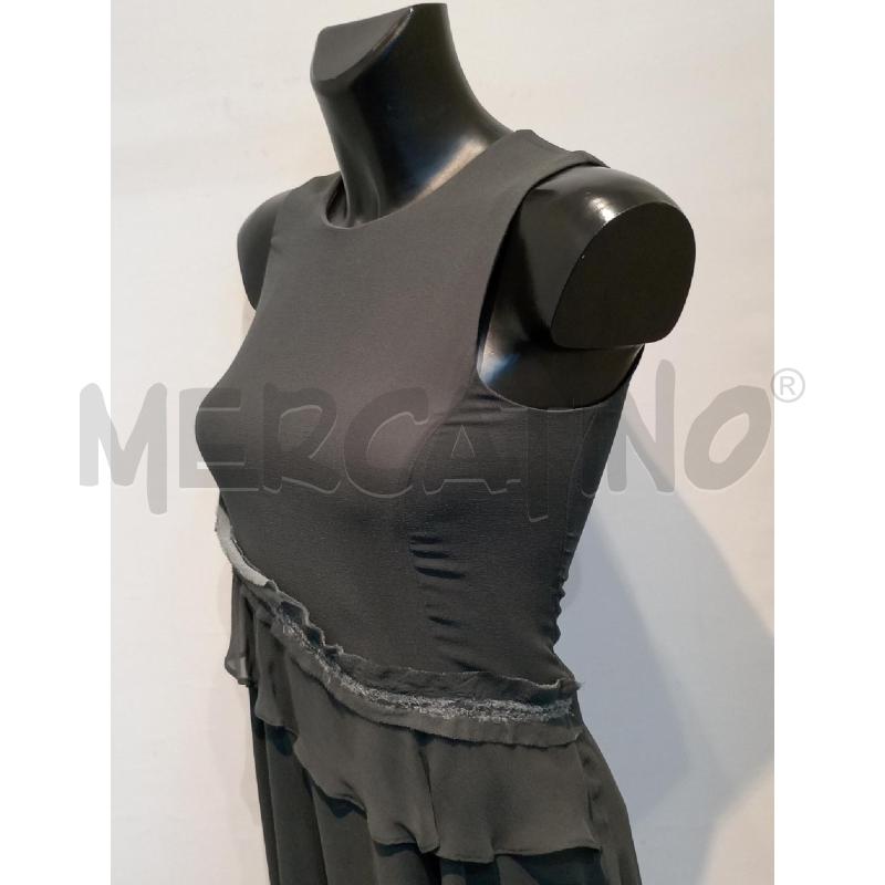 VESTITO DONNA EMPORIO ARMANI VERDE SMANICATO CON PARTICOLARE TRAVERSO | Mercatino dell'Usato Moncalieri bengasi 3