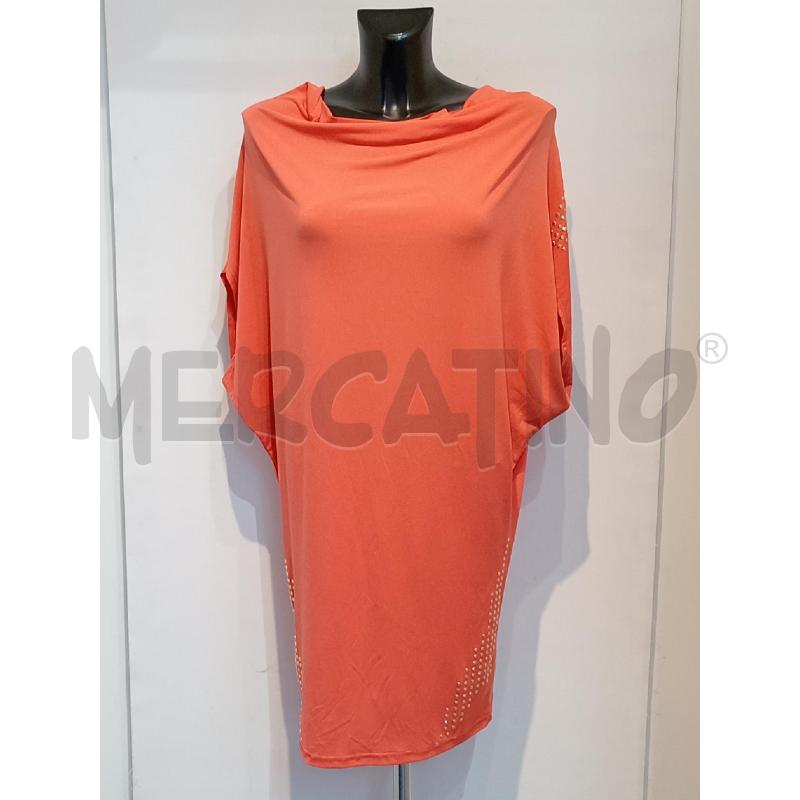 VESTITO DONNA GAIA RENE' ARANCIO CON BORCHIETTE | Mercatino dell'Usato Moncalieri bengasi 1