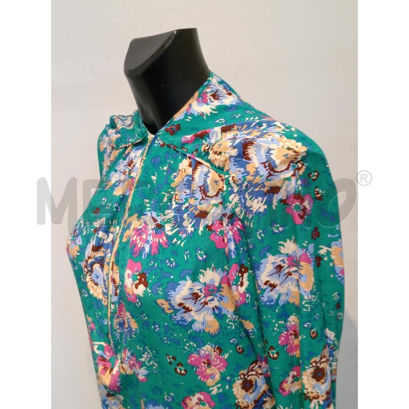 VESTITO DONNA GERARD DAREL VERDE CON FIORI COLORATI CON ZIP  | Mercatino dell'Usato Moncalieri bengasi 3