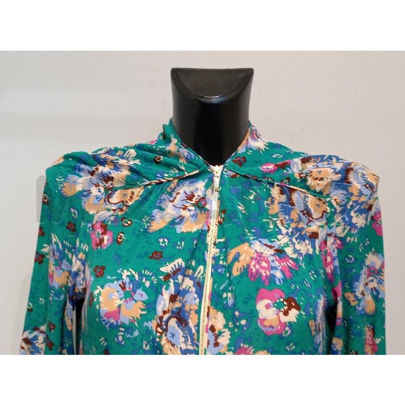 VESTITO DONNA GERARD DAREL VERDE CON FIORI COLORATI CON ZIP  | Mercatino dell'Usato Moncalieri bengasi 4