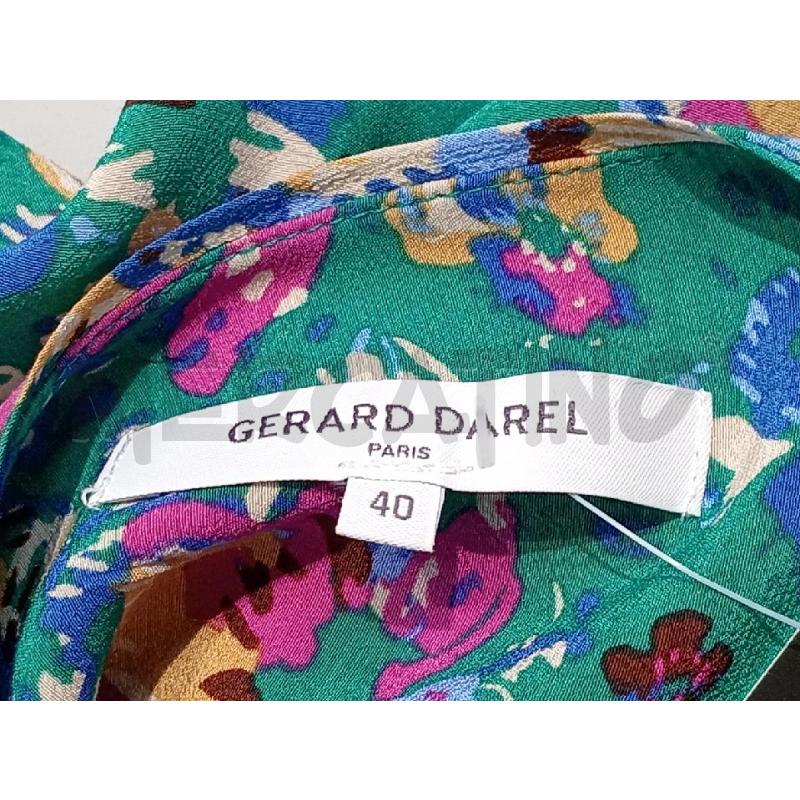 VESTITO DONNA GERARD DAREL VERDE CON FIORI COLORATI CON ZIP  | Mercatino dell'Usato Moncalieri bengasi 5